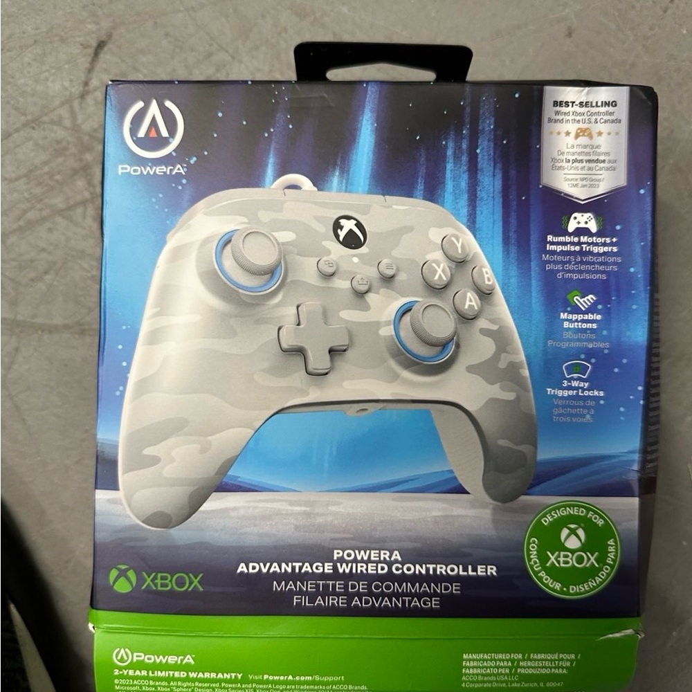 Advantage Wired Controller - Gray Camo for Xbox